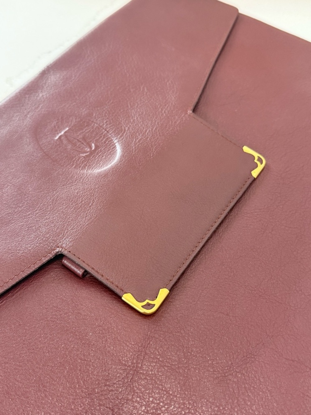 Cartier Must de Cartier document case or clutch bag VINTAGE: SPOTLESS CONDITION - Picture 8 of 11